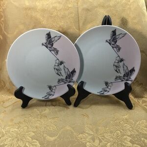 Set of 2 Ikea Side Plates Stunsig Girl Frédérique Vernillet Limited Edition 2017